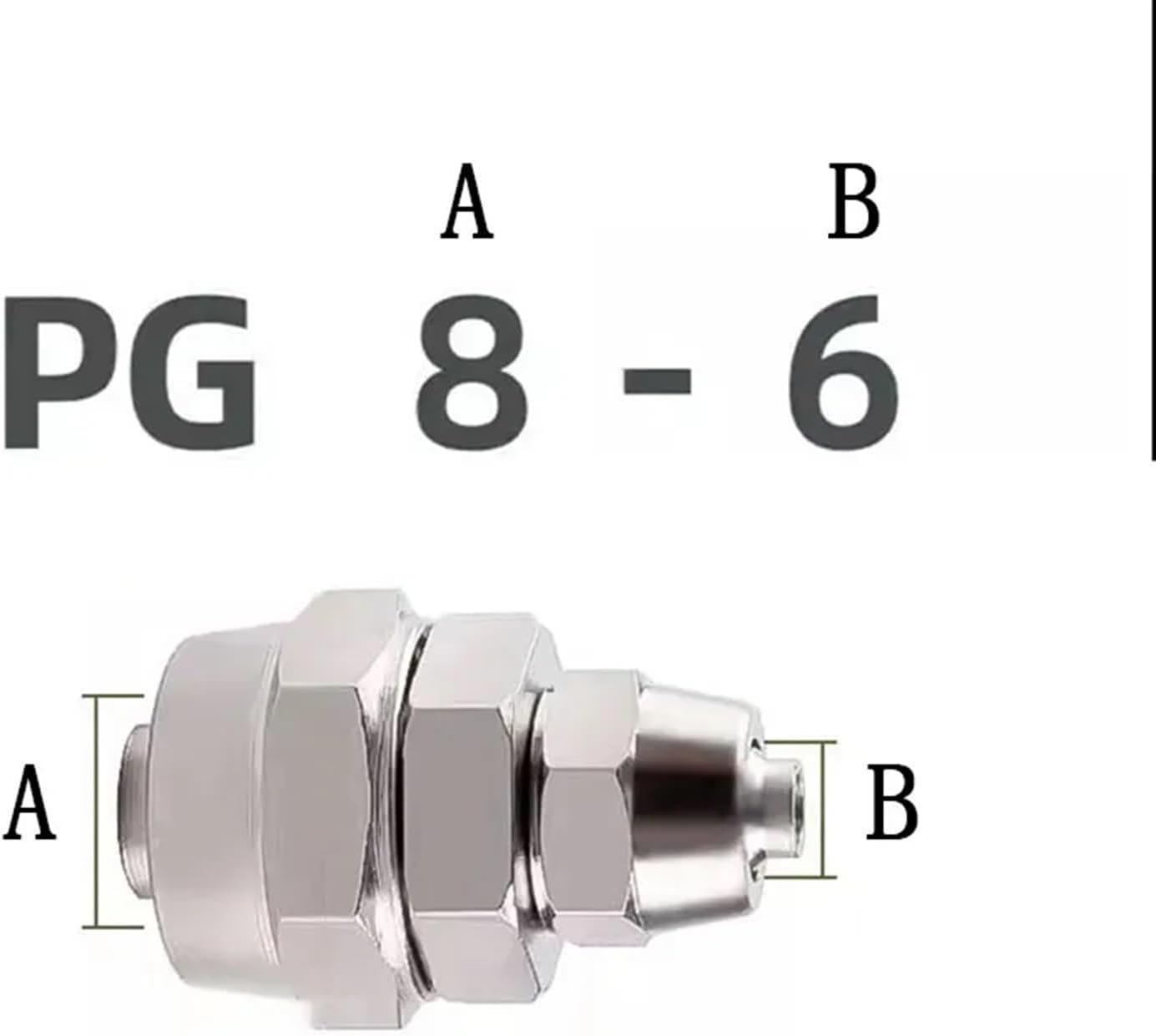 Pneumatic Fast Twist Fittings Air Hose Connectors Straight Push Into 6mm 8mm 10mm Copper Nickel Plated Quick Screw Connector(8mm)
