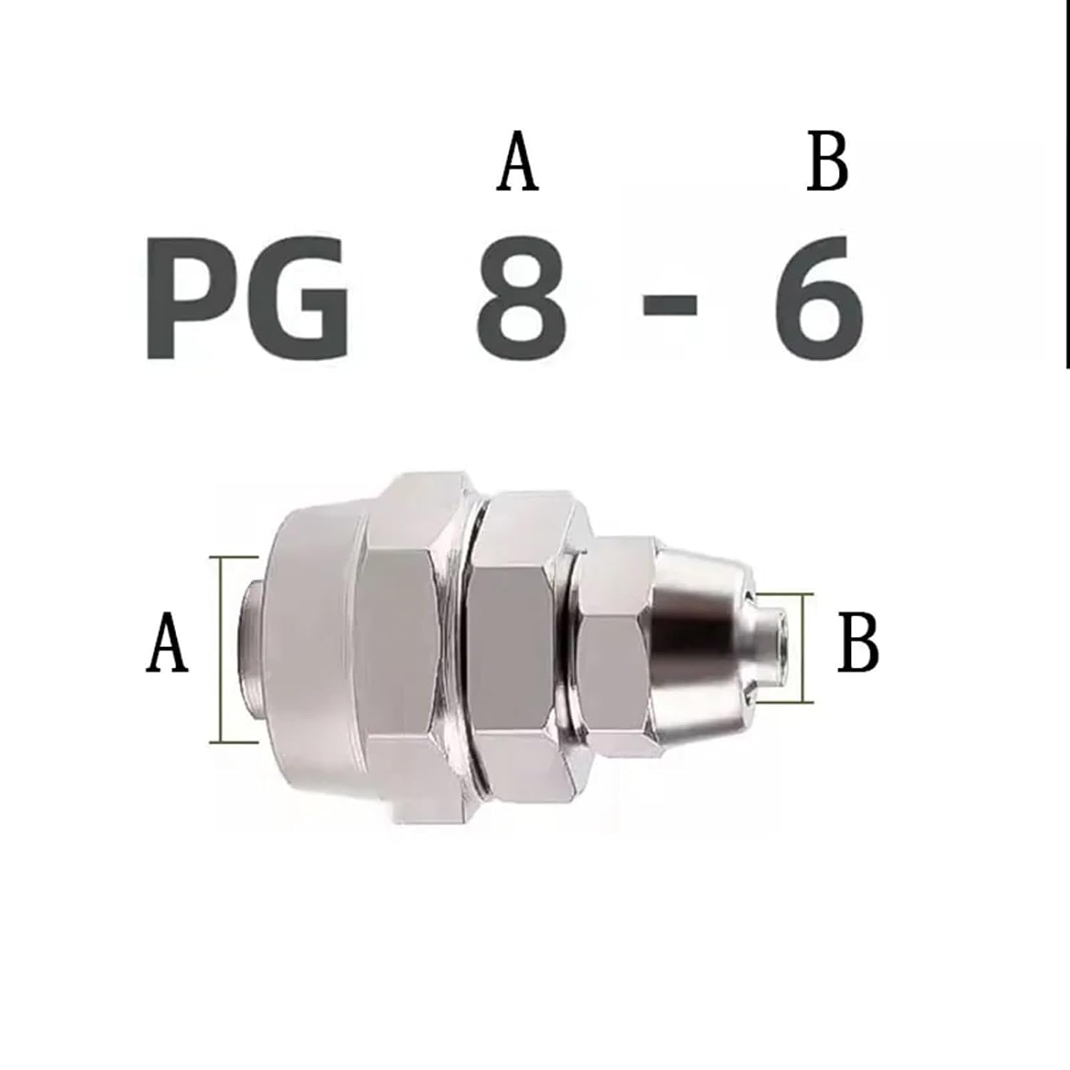 Pneumatic Fast Twist Fittings Air Hose Connectors Straight Push Into 6mm 8mm 10mm Copper Nickel Plated Quick Screw Connector (Color : 8to12)