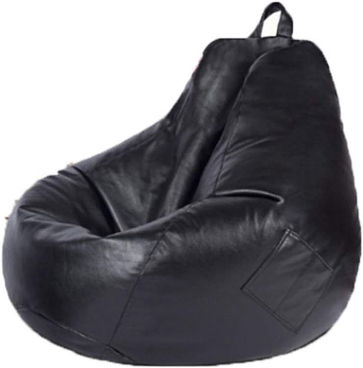 Sofas Cover Chairs Without Filler Linen Leather Lounger Seat Bean Bag Puff Couch Tatami Living Room Furniture(E)