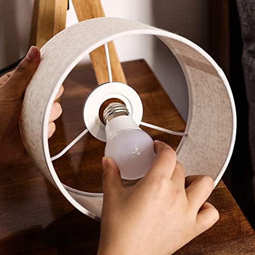 4 Pieces Metal Lamp Shade Reducer Ring for ES/E27 to BC/B22 Plate Light Fitting Lampshade Washer Adaptor Converter(White)
