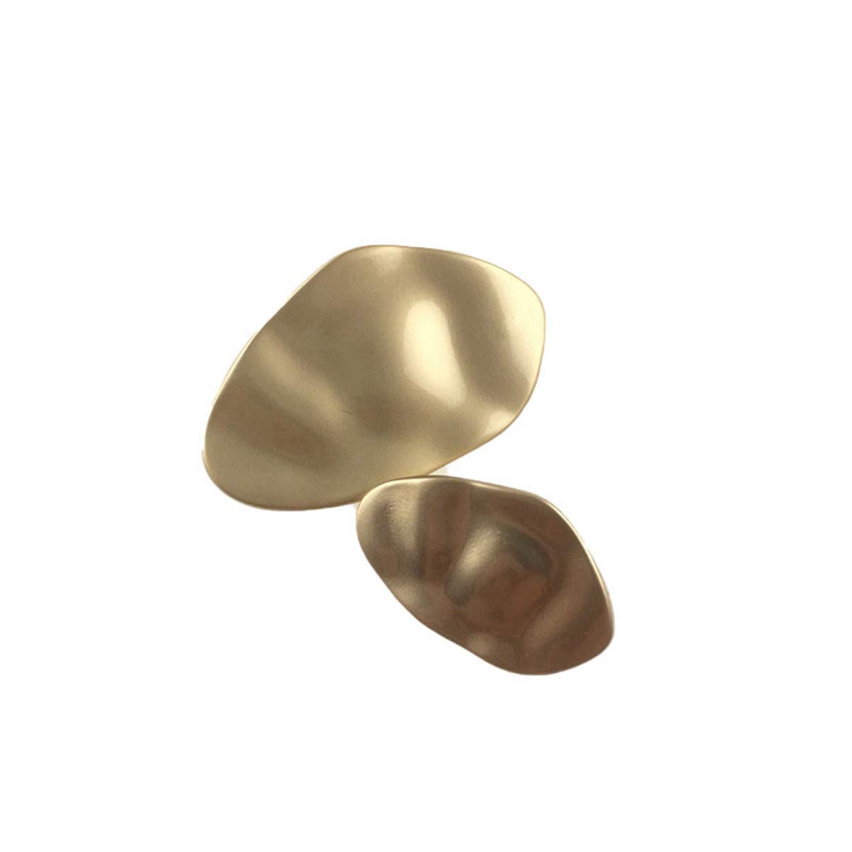 10Pcs/Lot Special-Shaped Buttons Decorative Buttons Irregular Button Decorative for Overcoat Sweater Shirt and Jacket Matt Gold 25X15
