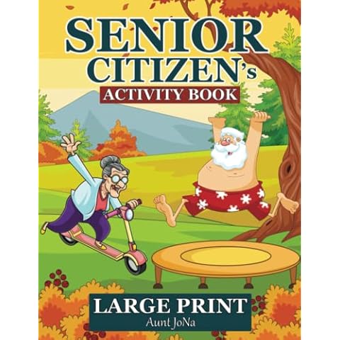 Senior Citizen Activity Book: Puzzle book for seniors with Activities for Dementia patients, Stroke Recovery, Aphasia Rehabilitation & Traumatic Brain ... Odd one out & Shadow Matching-Large Print Cover
