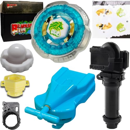 Image of BLADEKING BEYS BB30 Rock Leon' 145WB + 1 Way String Launcher (Right Spin) +Grip + Toy Storage Box