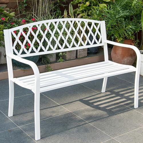 Banc de jardin en métal pour espaces publics communautés et parcs