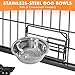 Topeakmart Heavy Duty Stackable Dog Crate Open Top Pet Metal Crate Kennels with Divider & Water Bowls