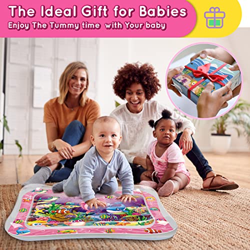 Infinno Tummy Time Water Mat For Babies, Baby Toys For 3 6 9 Months Girls And Boys Sensory Development, Great Gift Idea For Newborns #TOP5
