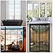 29.5 Ft Window Grille Inserts Grid Kit, Self-Adhesive Peel and Stick Trim Molding Window Trim Molding Grids, DIY Crown Molding Peel & Stick for Tile Edge Trim, Windows Door Frames(Black)