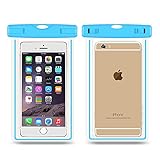 Noahoo Universal Fluorescent Waterproof Case Bag for Outdoor Activities - Waterproof Life Pouch / Dry Bag for Apple iPhone 6 plus, 6, 5S, 5C, 5; Galaxy S6, S4, S3; HTC One X, Galaxy Note 5 ?Blue?