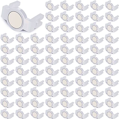 Macarrie UR-MACARRIE-1156 100 Pcs Magnetic Sockets Light Clips Christmas Light Clips Compatible With Clear, C9 Magnetic Light Clip Hang Hooks Bulk cover
