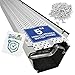 FlexxPoint High Clearance 30 Year Gutter Cover System, 5" Gutter Guards (102', White)