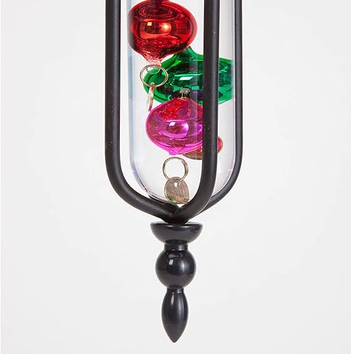 Miniatura 6 de Brocas y piezas  Termómetro de galileo colgante  Instrumento decorativo para el hogar  Medidor de temperatura para decoración de interiorexterior