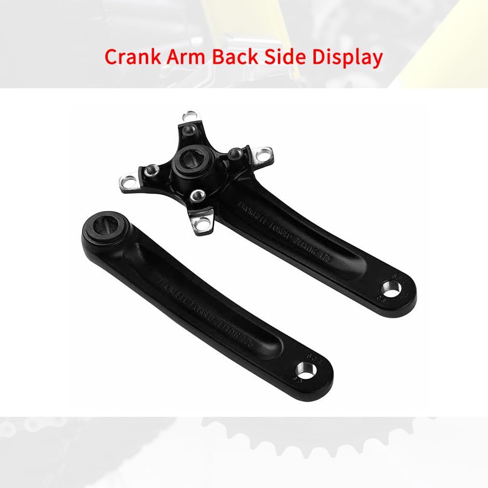 Set di pedivelle da 170/175 mm per Mountain Bike, Perno Quadro 104, in Lega di Alluminio, pedivelle Sinistra e Destra compatibili con 8/9/10/11/12 velocità, Leggere.
