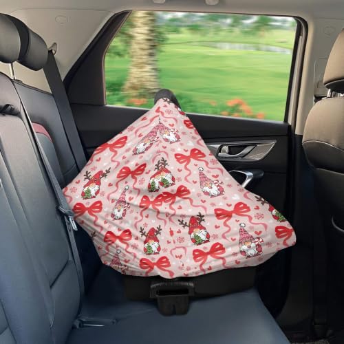Image of Christmas Car Seat Cover for Baby Girls, Bow