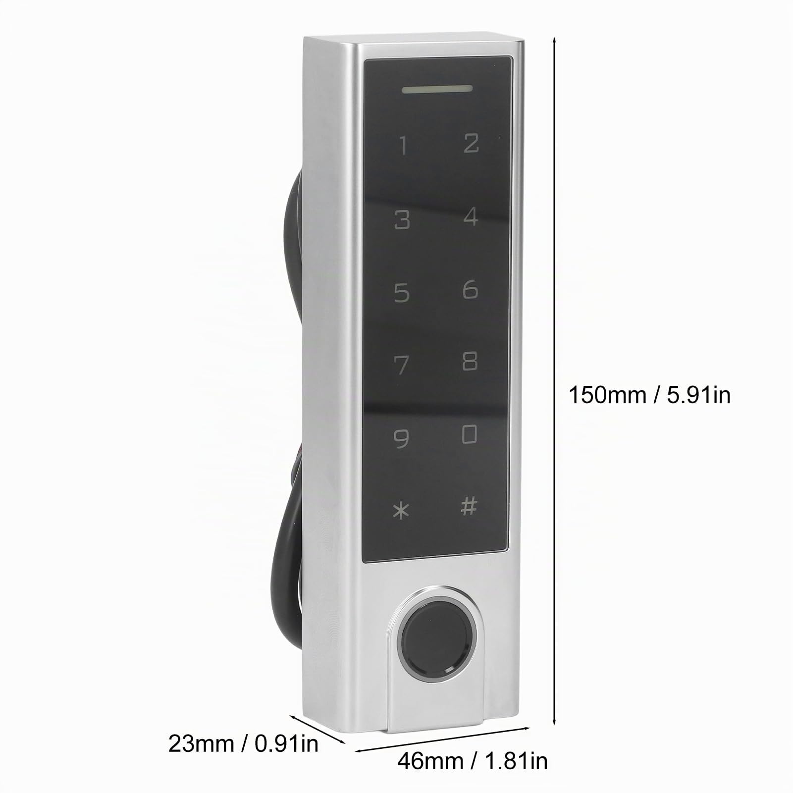 Smart Türschloss Keypad, Bluetooth Tuya APP Fingerabdruck Türschloss Tastatur Codeschloss, Wasserdicht Fingerprint Türöffner Zugangskontrolle Tastatur für Code/Fingerprint/Karte/Smartphone