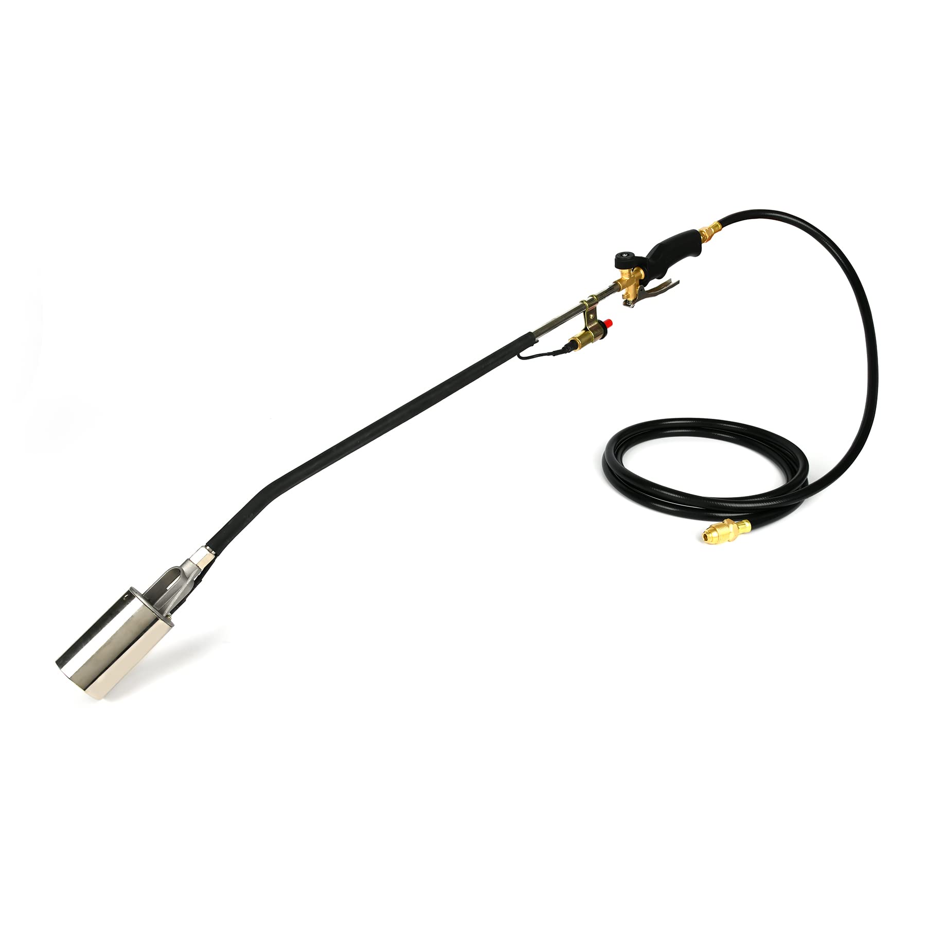CAMPFIRE Propane Torch Weed Burner with Integrated, With 9.8 FT Hose Weed Torch Propane Burner,Blow Torch Self Igniting ,with Flame Control Valve and Ergonomic Anti-slip Handle for Roofing,Weeding