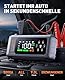 5000A Starthilfe Powerbank mit 150PSI Kompressor, 12V Auto Starthilfe Powerbank für 12 V(Bis zu All Benzin und 9.0L Dieselmotor)，Booster Auto Starthilfe mit Taschenlampe, Zwangsstart, Handschuhe