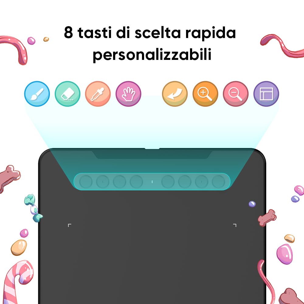 XPPen Tavoletta grafica Deco 01 V3, 10 x 6,25 pollici, tavoletta con penna a 16K livelli di pressione, compatibile con Windows, Mac e Android, per schizzi, progettazione e fotoritocco