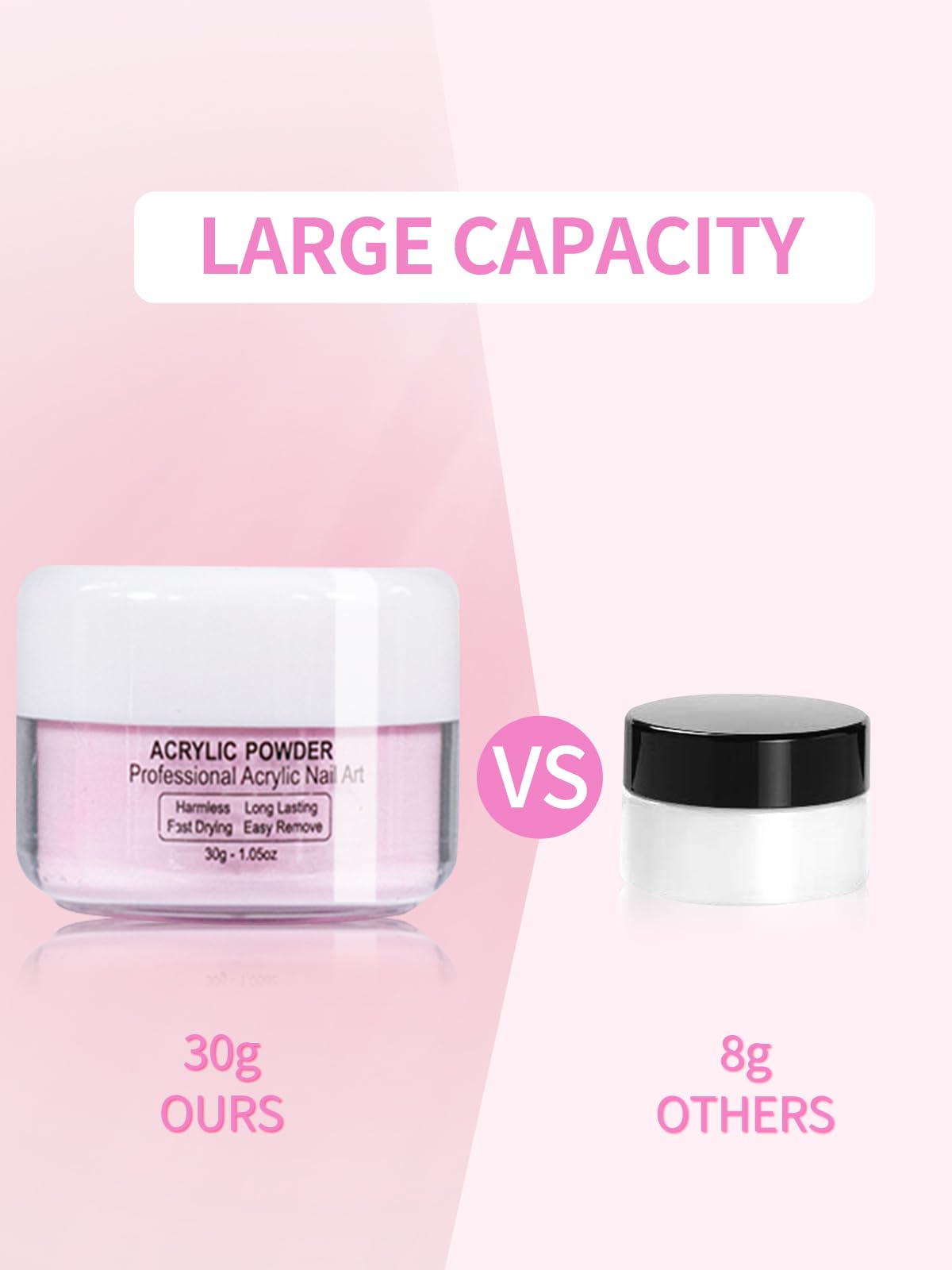Acrylic Nail Powder Acrylic Nail Kit: 120G Nail Powder with 5Pcs Crytal Nail Pen - Image 4