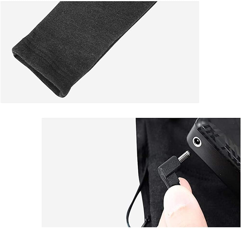 Izolowana podgrzewana bielizna, zmywalne przytulne elektryczne ogrzewanie miękkie ubrania, polowanie na zewnątrz Camping piesze wycieczki (Color : Malegray, Size : XXL)