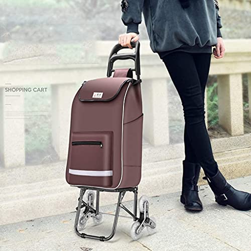 gbgymjm Einkaufstrolley-Tasche faltbar, Küchenaufbewahrung Utility-Carts Einkaufswagen Handwagen Auto Gepäckwagen… – Bild 6