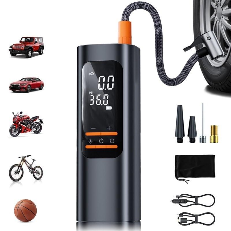 Compresores de aire portátiles con detección de neumáticos digital y carga inversa USB 2