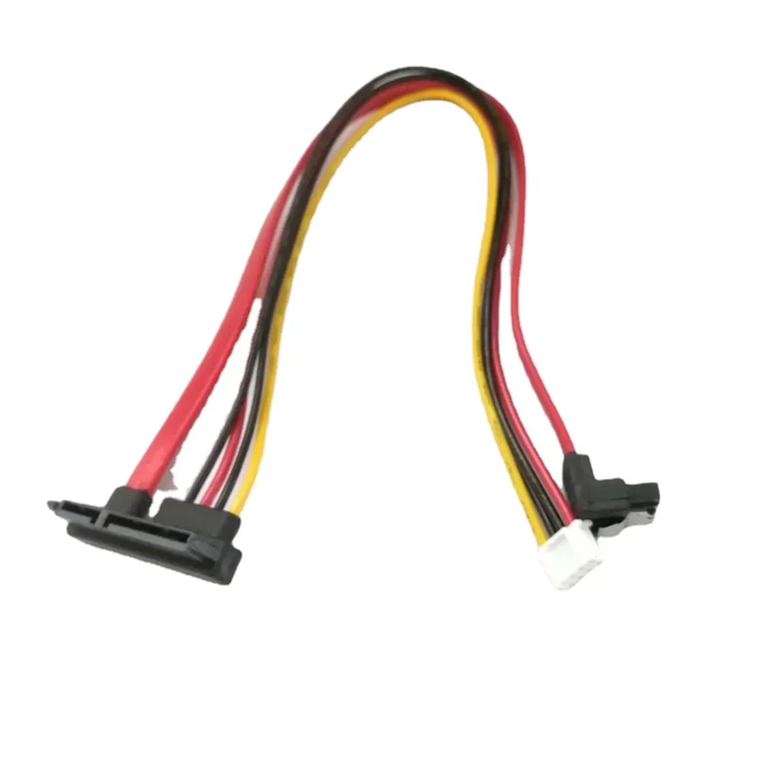 Câble d'alimentation 90 degrés 22P SATA 7 + 15P 22 broches vers 2.0 4 broches à angle droit pour disque dur dur haute vitesse (60 cm)