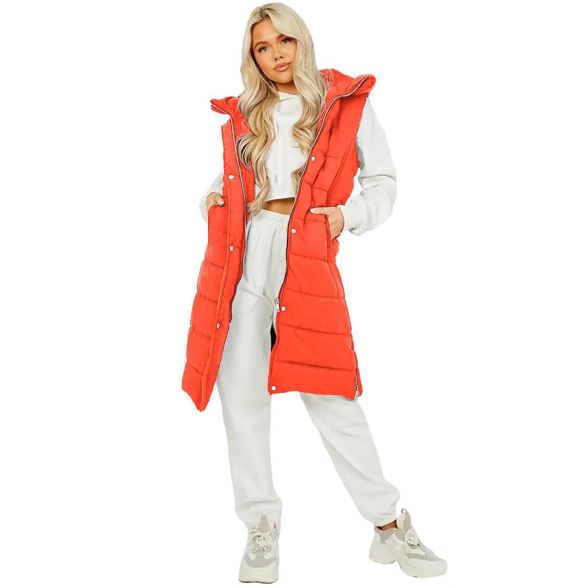 Chaqueta acolchada con capucha para mujer ideal para paseos urbanos 8