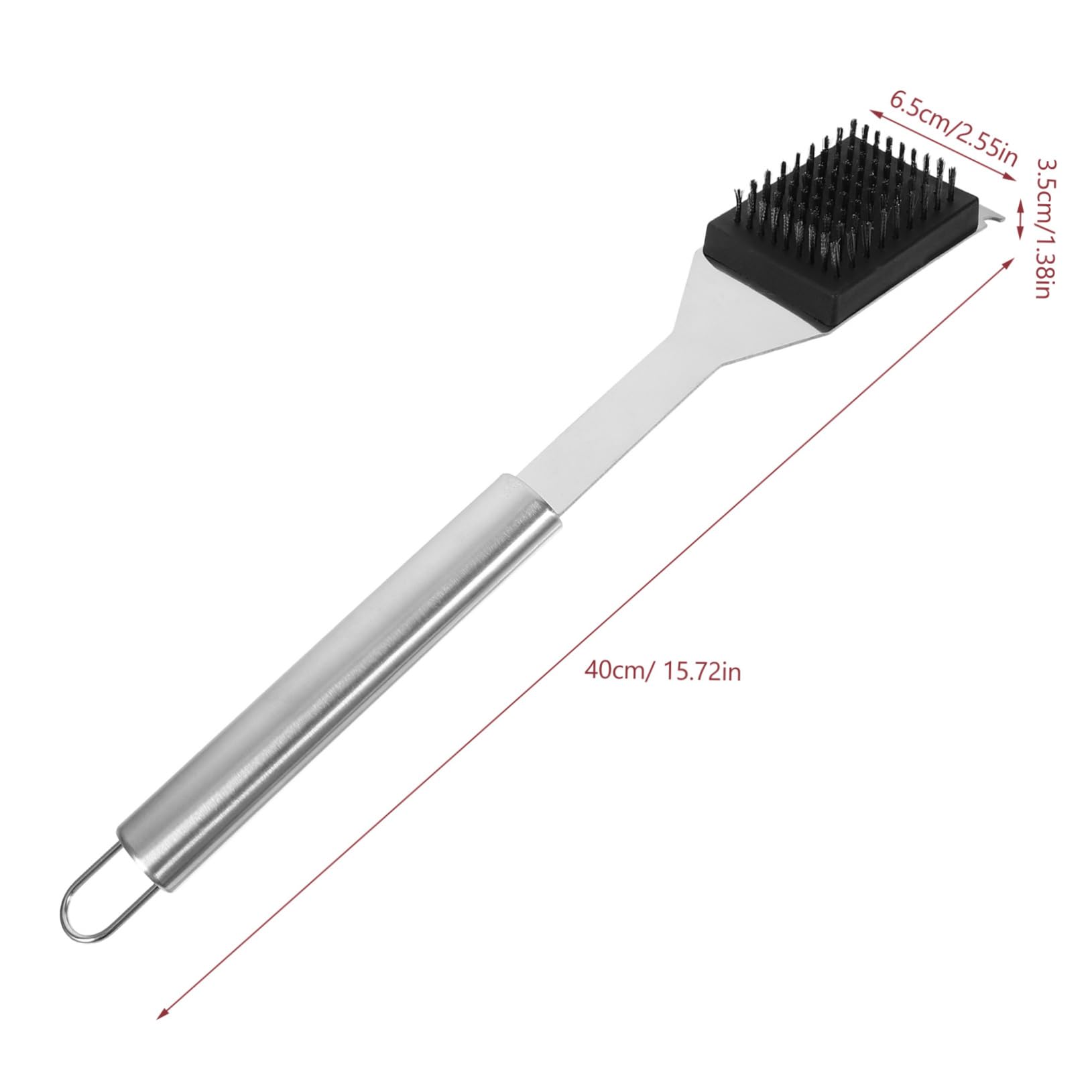 VICASKY 2Pcs Multifunctional BBQ Grill Brush Portable Lightweight Scraper for Stubborn Removal for Outdoor Grilling and Home Use