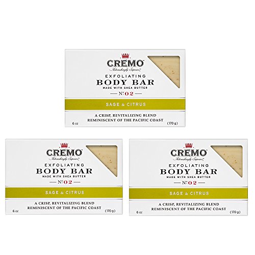 Cremo Exfoliating Body Bar With Shea Butter, Sage & Citrus, 6 oz.