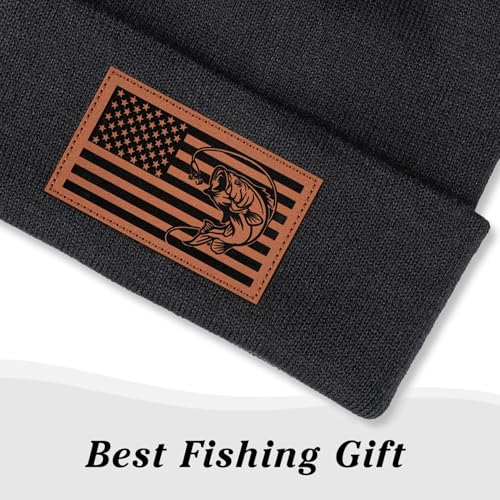 Image of Fishing Gifts for Men American Flag Trucker Hat Mens Fathers Day Christmas Birthday Gifts Fishing Hat for Dad