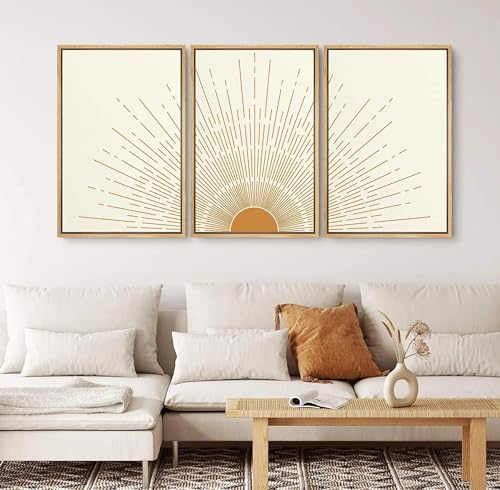 Impression sur toile de soleil pour relooker un mur de chambre avec une décoration bohème