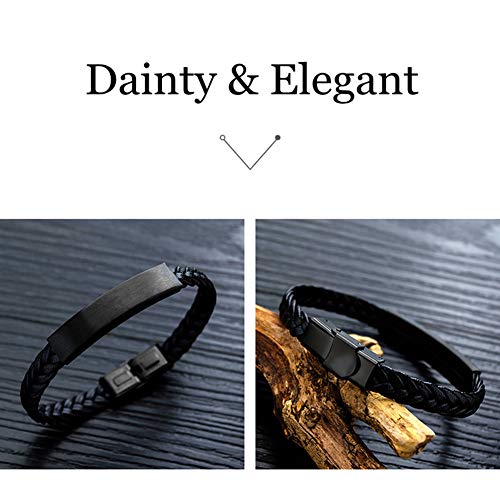 Dainty Braided Leather WWJD Bracelet for Men Women Inspirational Religious Reminder Jewerly Gift for Him Her4