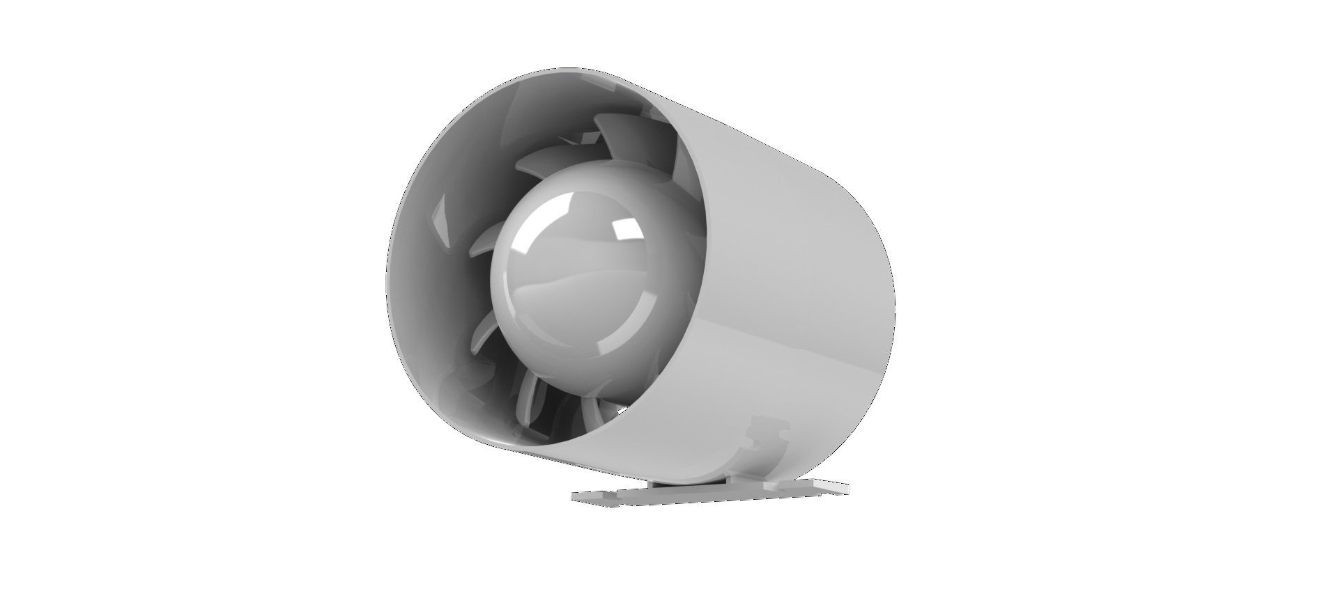 airroxy MKK Plumbing4home 23 Axial Duct Extractor 100mm