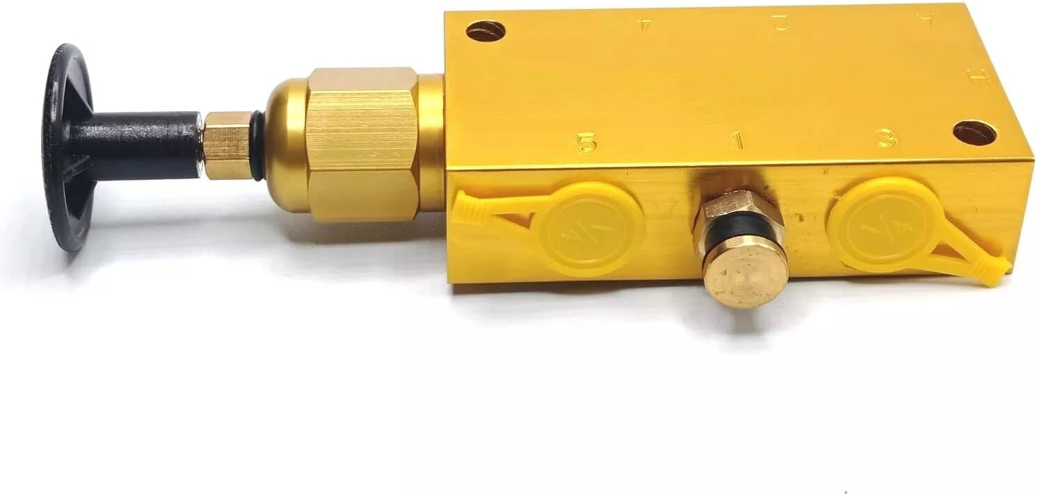 Pneumatic Lift Axle Control Valve – 5-Way 2-Position Manual Air Switch with 1/4" NPT Ports – Direct Replacement for 152000, 110052, E-SL152000 – Heavy Duty Truck Air Suspension Part