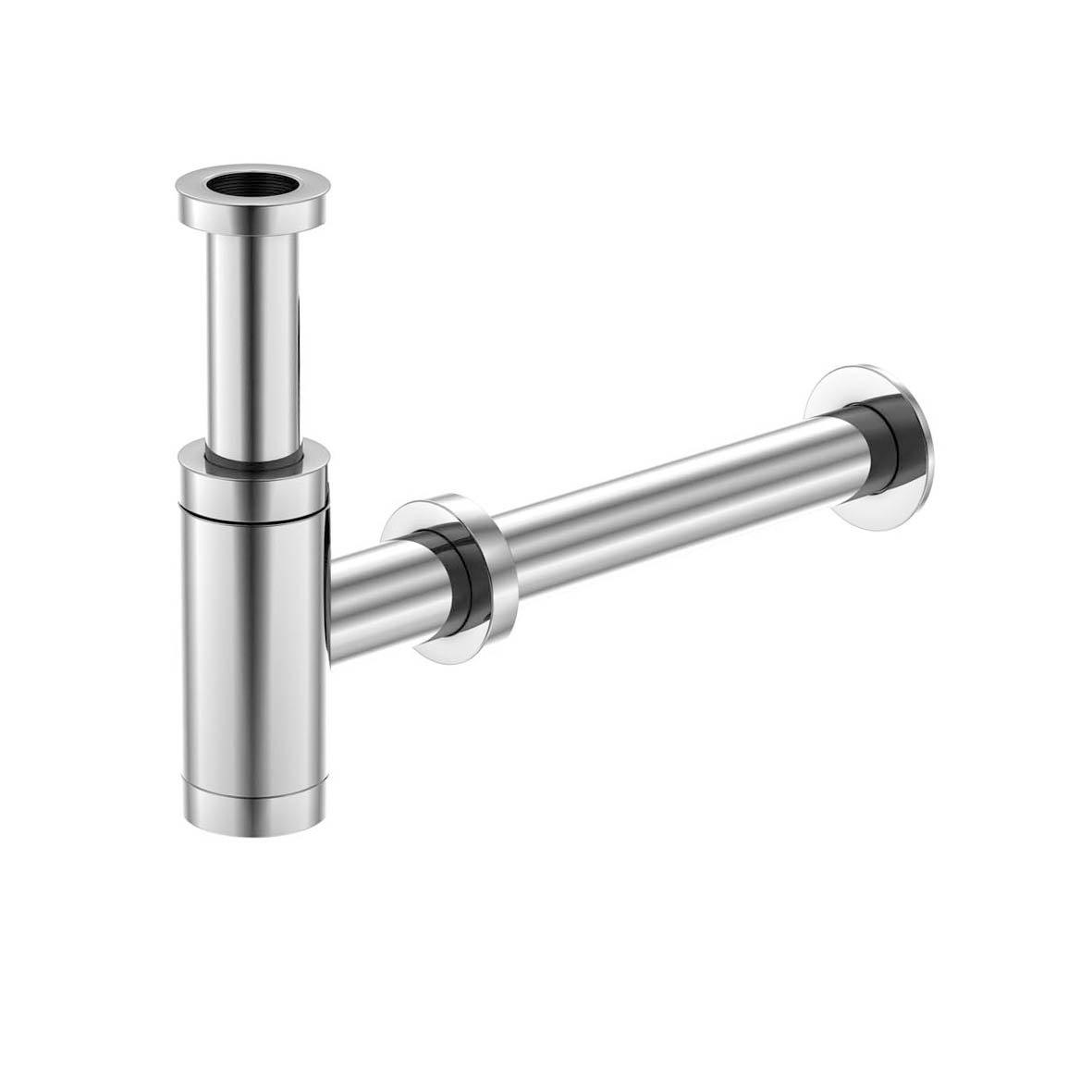 Steinberg Design-Siphon Serie 100, Geruchsverschluss mit Verstell-Bereich, auf Hochglanz polierte Chrom-Oberfläche