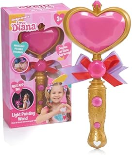 WOW! STUFF Love Diana Hairbrush Light Painting Wand with Sounds | Light up Hair Brush, Role Play and Dress-Up Accessory | Official Toys for Kids Inspired By The YouTube, TV and Animation Series