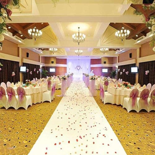 Tapis d'allée de mariage anti-salissure long rouleau jetable pour sol extérieur - 2