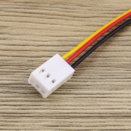 10 Stück PC Lüfter Stromverlängerungskabel 30cm 3-poliger Stecker auf Buchse Lüfteranschluss Kabel Computer CPU Lüftern Draht Lüfterkabel