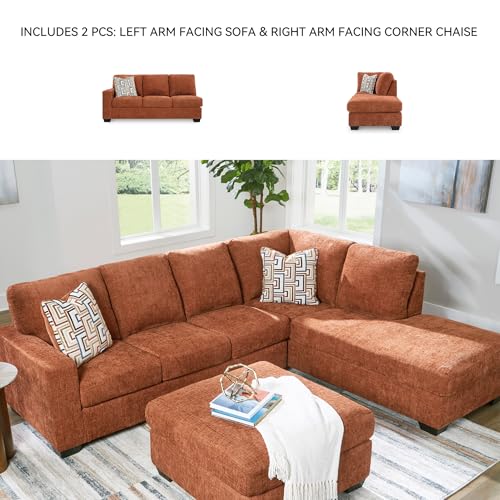 Image of Signature Design by Ashley Aviemore L-Shaped Sectional Couch