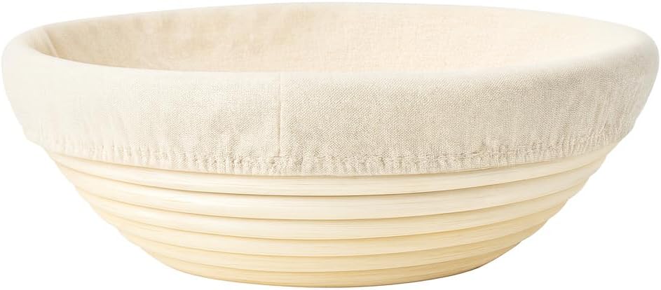 Saint Germain Bakery Premium Round Bread Banneton Basket with Liner (Set of 2 9" Round Baskets) - Image 3