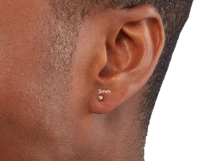Tiny Ball Stud Earrings for Women,Dainty 2mm 3mm 4mm Ball Studs for Cartilage Helix Second Lobe Piercing 316 Surgical Steel Hypoallergenic4