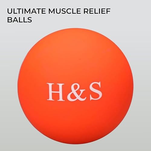 Miniatura 5 de H&S 2 bolas de lacrosse de silicona  Pelotas de masaje de pies  Pelotas de masaje para espalda  Rodillo muscular de punto gatillo y juego de