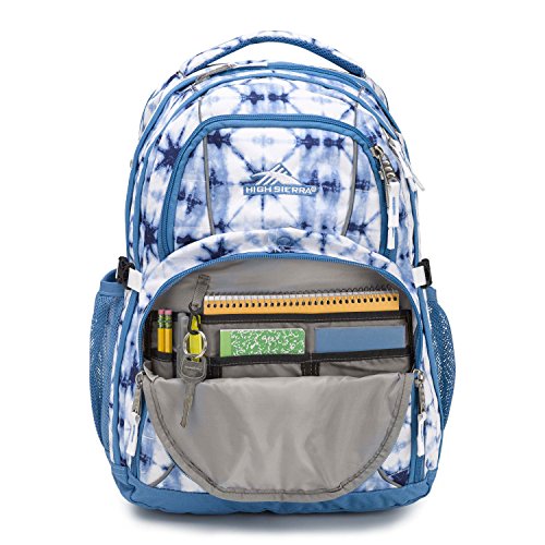 Image of High Sierra Swerve Laptop Backpack, Indigo Dye /Mineral /White, 19 x 13 x 7.75-Inch