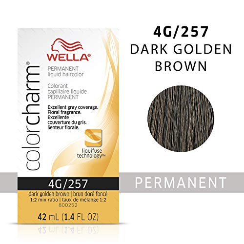 Image of WELLA Color Charm Permanent Liquid Hair Color for Gray Coverage, Brown