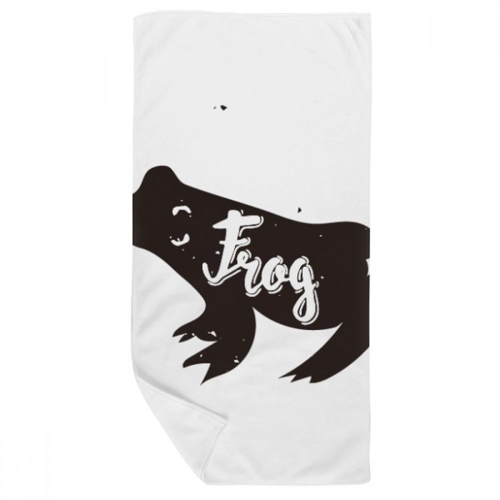Serviette de bain grenouille noir et blanc doux gant de toilette multicolor 35x70cm