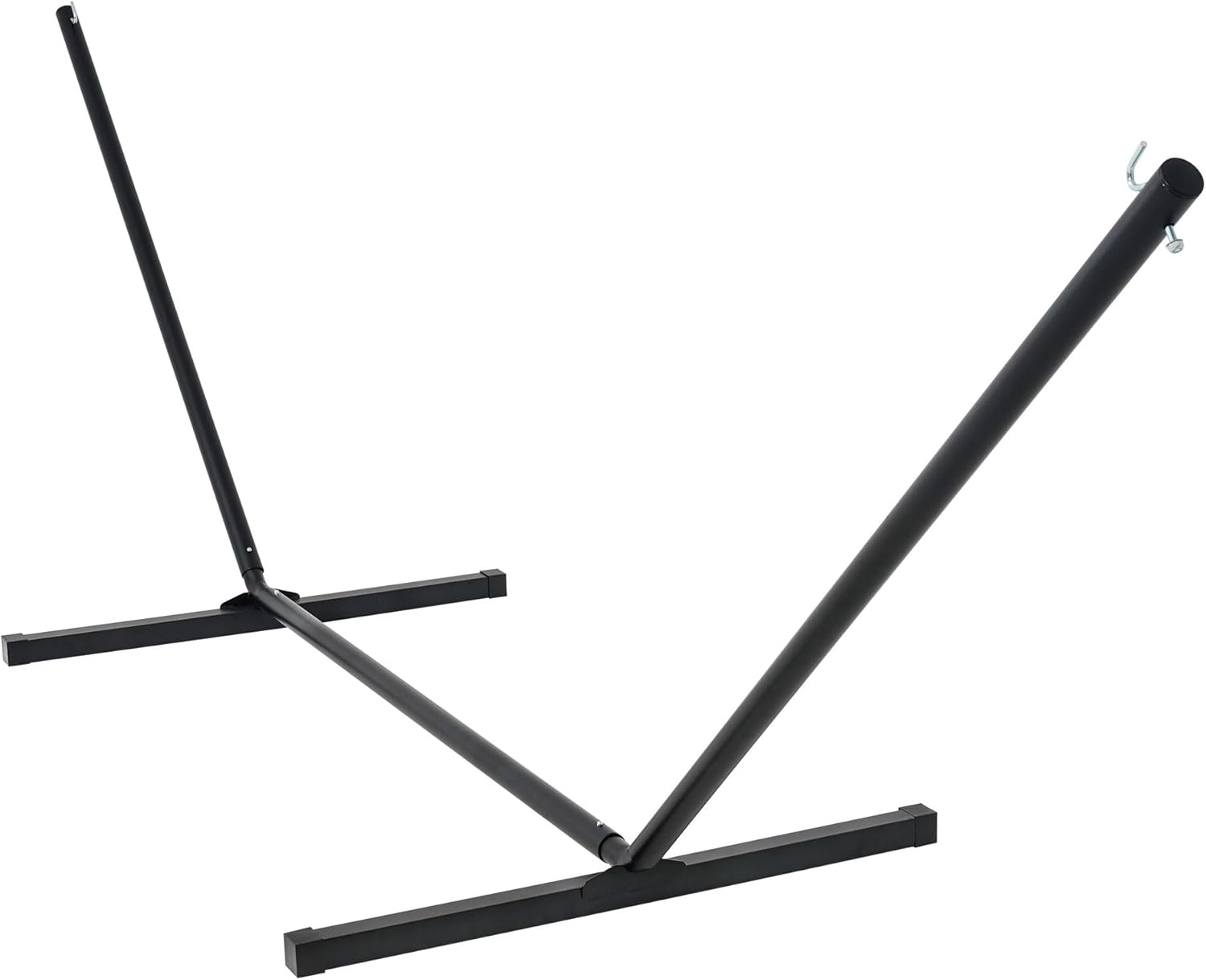Lazy Daze Hammocks 13 Foot Hammock Stand Heavy Duty with Hooks and Chains, Steel Outdoor Hammock Base for Porch Patio Garden Backyard, 450 Pounds Capacity, Black