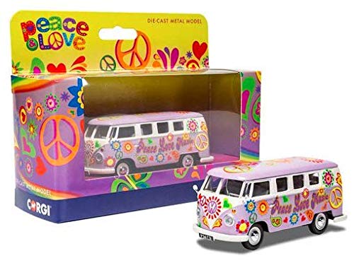 Corgi CC02730 Volkswagen Campervan - Peace Love and Music Classic, Multicolor - Image 3