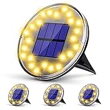 【AUTO ON/OFF Sensor inteligente】Es luz solar exterior jardin alimentadas por energía solar con función Auto ON/OFF, las farolas solares exterior se encenderán automáticamente cuando llegue la noche y se apagarán automáticamente y se cargarán durante el día. No necesita preocuparse por ellos cuando está trabajando o celebrando una fiesta, todos ellos iluminarán su jardín automáticamente.