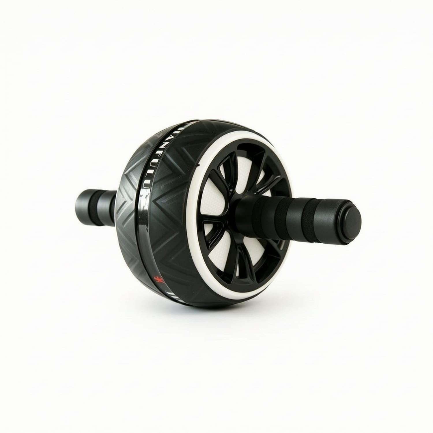 Nonslip Ab Wheel Roller with Knee Pad Non-Slip Ab Wheel Silent Exercise Equipment Wear-Resistant for Beginners, Home Workouts, Floor Exercises, Black White-image-29