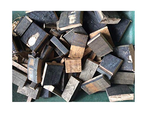 forestfox Oak Whiskey Barrel Chunks BBQ Smoking Wood Chunks Smoker Bourbon Blocks 10kg